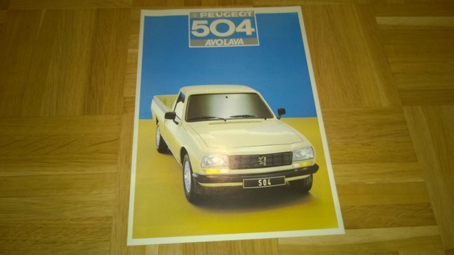 Esite Peugeot 504 avolava, 1987