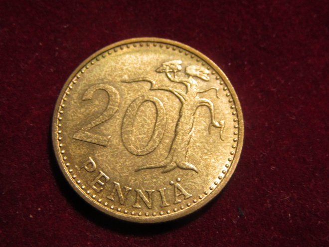 20 penniä 1970