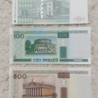 Tadžikistan 1 som. + Valko-Venäjä 100 ja 500 rupl. UNC - pikkukuva 2