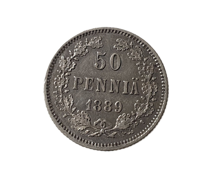50 penniä 1889 - hyväkuntoinen!