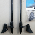 Kävelysauvoja Exel 115cm +adaptereita +asfalttitassut - pikkukuva 3