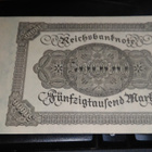 Germany Saksa 50000 Mark 1922 P79 UNC- - pikkukuva 2