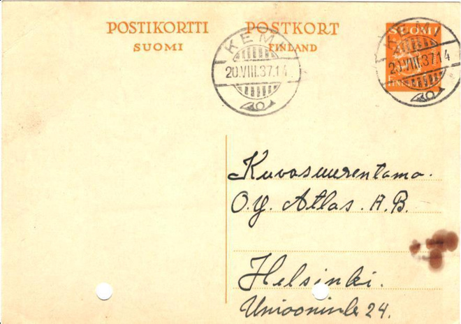 POSTILÄHETYS EHIÖ KEMI TILAUS+MUUTA