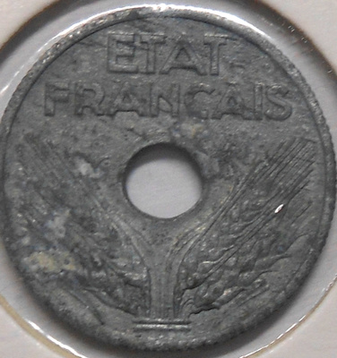 France.10 centimes 1943.