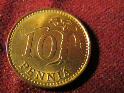 10 penniä 1969
