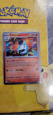 Volcarona #16 Pokemon Black Bolt RARE HOLOGRAPHIC card