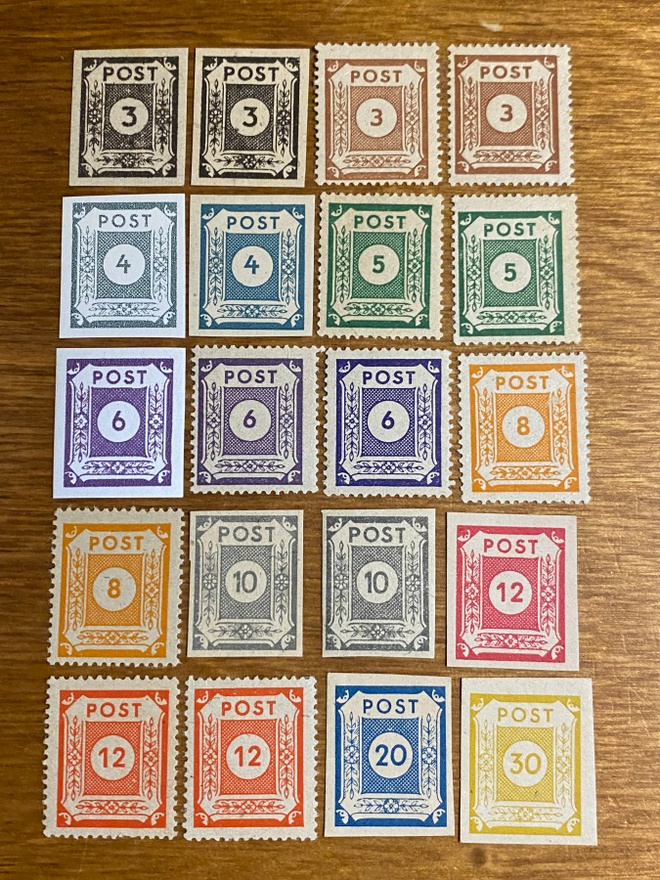 SAKSA 1945-1946 NEUVOSTOLIITTO SEKTORI MERKIT**