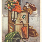 Kenttäpostimerkki 1944 violetti kortilla - pikkukuva 2