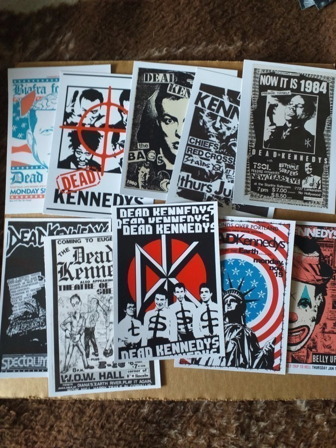 DEAD KENNEDYS -- postikorttisetti (Upea Lahja !!) #1