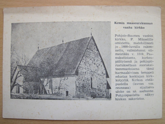 VANHA Postikortti Lappi Kemi 1940-luku