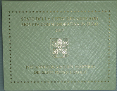 2017 Vatikaani 2 euro juhlaraha Pyhä Pietari & Pyhä Paavali