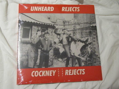 Cockney Rejects Unheard rejects lp muoveissa uk 2022