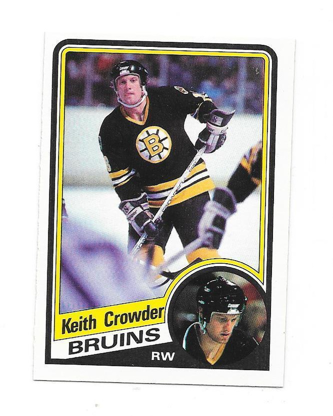 1984-85 OPC #2 Keith Crowder Boston Bruins Gooni