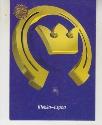 94-95 Sisu Kiekko-Espoo logo kortti.