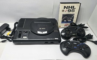 Sega Megadrive konsoli + 2 ohjainta + peli [2]