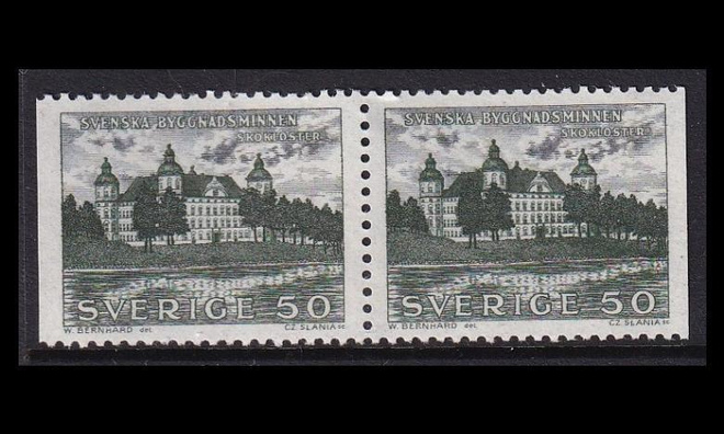 Ruotsi 496DD ** Historiallisia rakennuksia (1962)