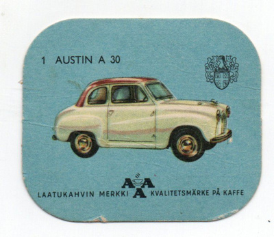 Kahvilappu AAA n:o 1 AUSTIN A 30