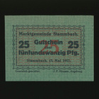 Saksa Notgeld 25 Pfennig, Stammbach 15.5.1917 - pikkukuva 1
