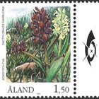 ÅL 1989 Kämmekkäkasvit 1,50 mk välilöpari logo ** LaPe 033 - pikkukuva 1