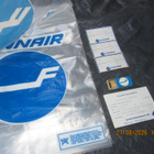 Finnair retrosetti: 4 muovikassia, tarrat + tulitikkuaski - pikkukuva 2