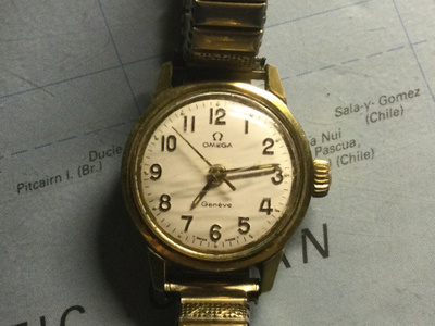 OMEGA GENEVE naisten käyvä vetokello