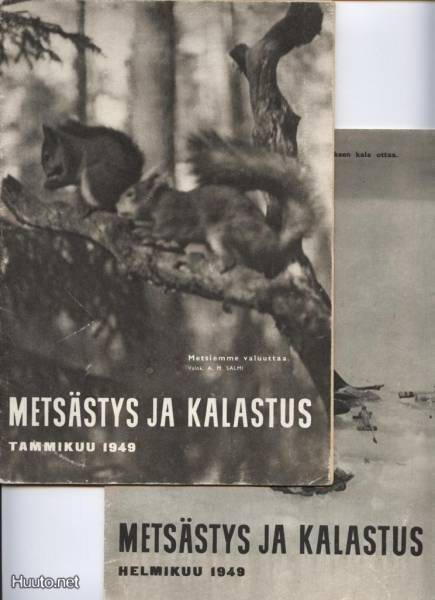 Metsästys ja Kalastus Tammikuu ja Helmikuu 1949