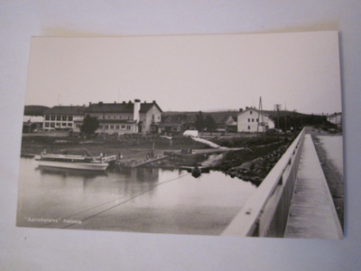 VANHA Postikortti Ivalo 1950-l Alkup.Mallikappale