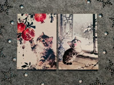 ~Kissa kortti~ 2kpl