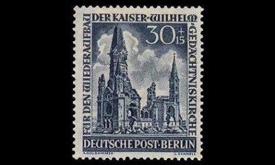 Berlin 109 ** Kirkko 30+15 Pf (1953)