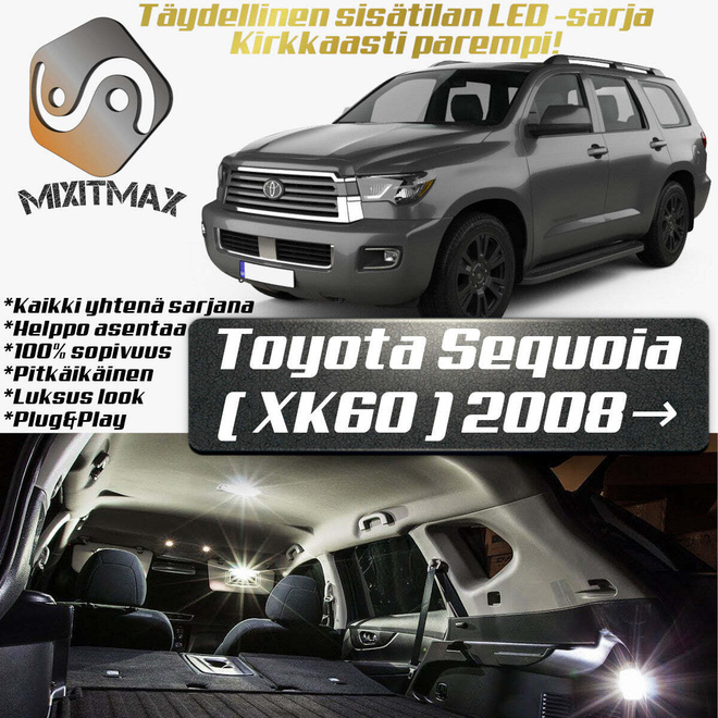 Toyota Sequoia (MK2) Sisätilan LED-sarja 20-osai