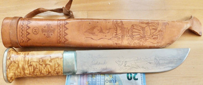 VANHA Puukko Marttiini Lapinleuku ISO n 30 cm KOMEA