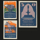 Saksa Notgeld 10, 25, 50 Pfg, Güstrow 1922 - pikkukuva 2