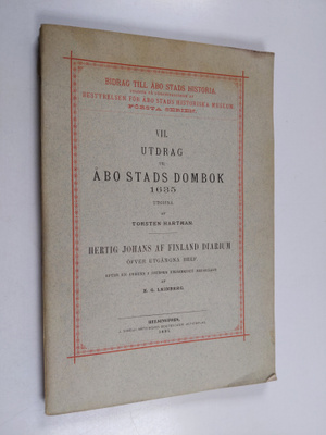 Utdrag ur Åbo stads dombok 1635 ; Hertig Johans af Finlan...