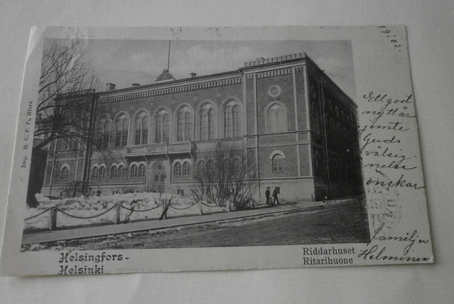 Helsinki, Ritarihuone, talvikuva, mv pk, p. 1902