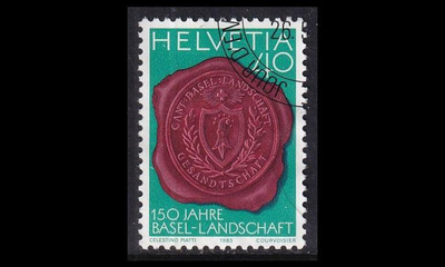 Sveitsi 1255 o Kantoni Basel-Landschaft 150v (1983)