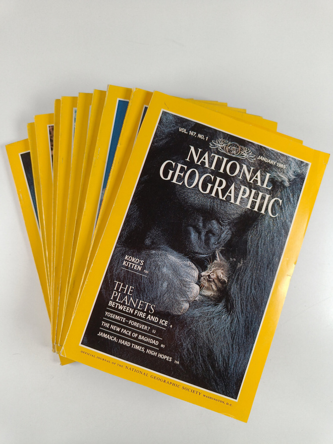 National Geographic vuosikerta 1985 (2 numeroa puuttuu)