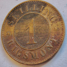 Tanska Denmark 1 Skilling Rigsmont 1867 - pikkukuva 1