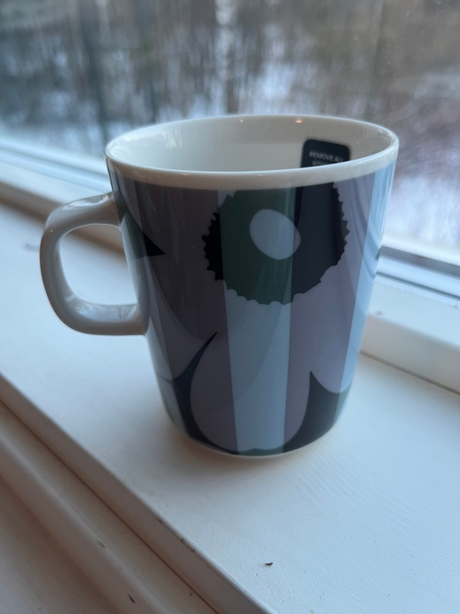 Marimekko Oiva Unikko Ralli muki 2,5dl