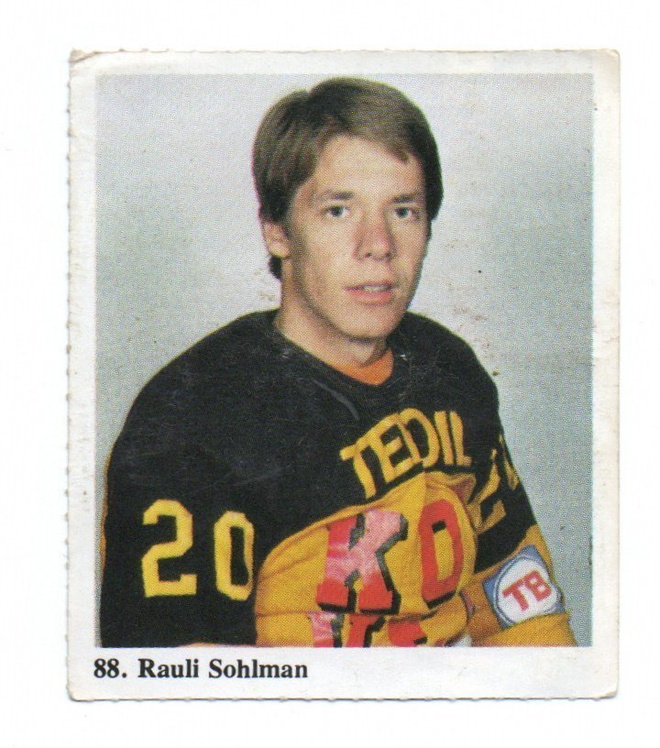 Jääkiekko n:o 88 Rauli Sohlman Keräilykuva