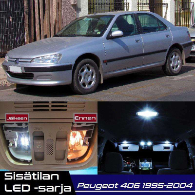 Peugeot 406 Sisätilan LED-sarja 15-osainen