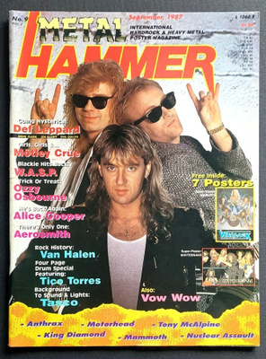 Metal Hammer 1987 : Warlock , Alice Cooper , Mötley Crue