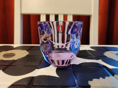 Iittala Tris kynttilälyhty, Lila