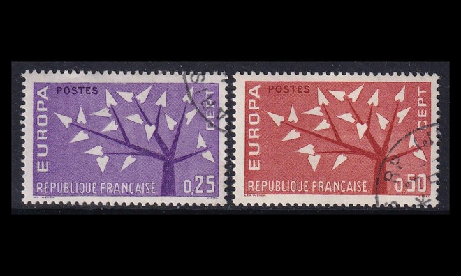 Ranska 1411-2 o Europa (1962)