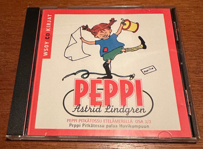 Astrid Lindgren: Peppi Pitkätossu palaa Huvikumpuun WSOY CD