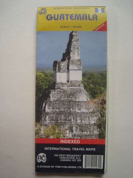 Guatemala kartta 1:470 000
