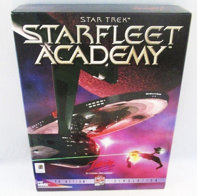 Star Trek Starfleet Academy (PC-CD), CIB, BIG BOX