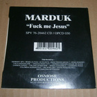 Marduk: Fuck Me Jesus Promo CD - pikkukuva 2