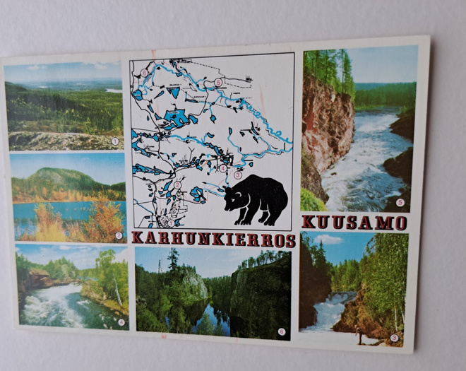 Kuusamo, Karhunkierros, vanha kuva, kulkematon