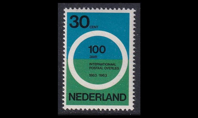 Alankomaat 799 ** Ensimmäinen postikonferenssi 100v (1963)