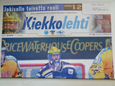 Kiekkolehti Nro 20/2000 (10.1)